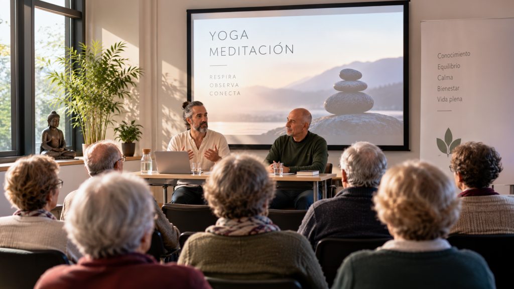 El próximo 29 de septiembre, a las 11:00 horas, tendrá lugar una charla sobre yoga y meditación en la Sala de Conferencias del Centro San Juan Bosco.